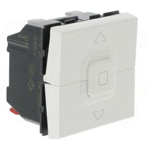 bouton poussoir pour volets roulant legrand mosaic blanc