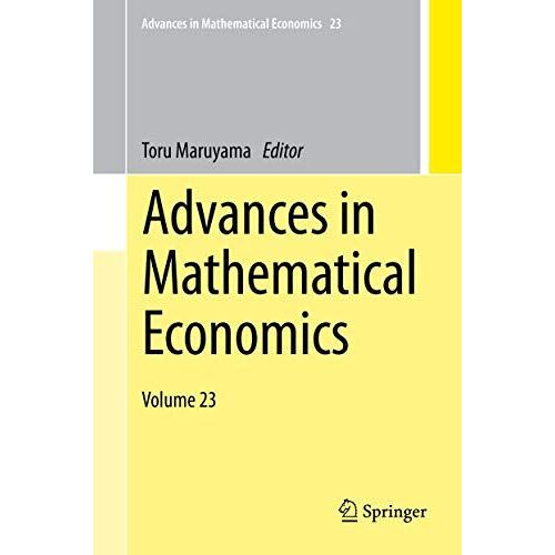 Advances In Mathematical Economics
