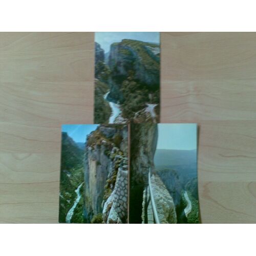 Lot De 3 Cartes Postales - "Les Gorges Du Verdon" (Var)