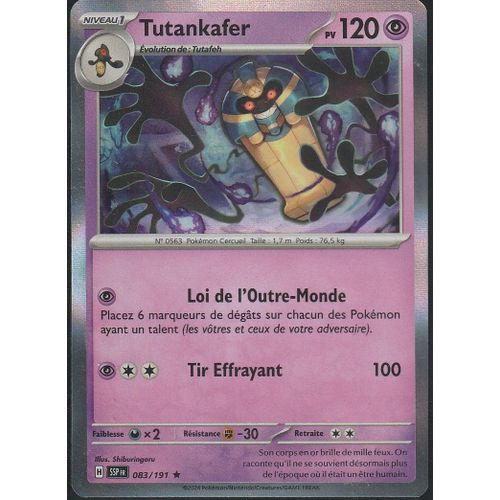 Carte Pokémon - Tutankafer - 083/191 - Holo-Rare - Ev8 Etincelles Déferlantes