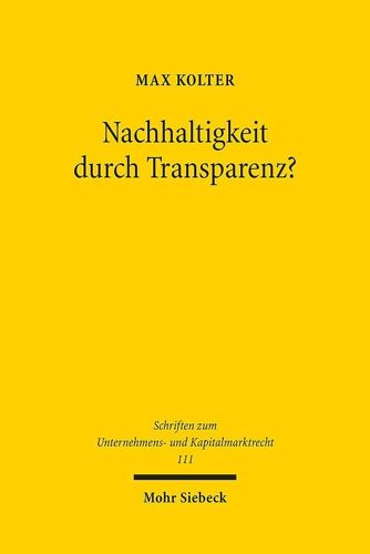 Nachhaltigkeit Durch Transparenz?