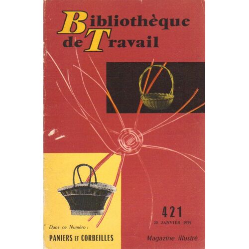 Bibliotheque De Travail / Paniers Et Corbeilles 421 
