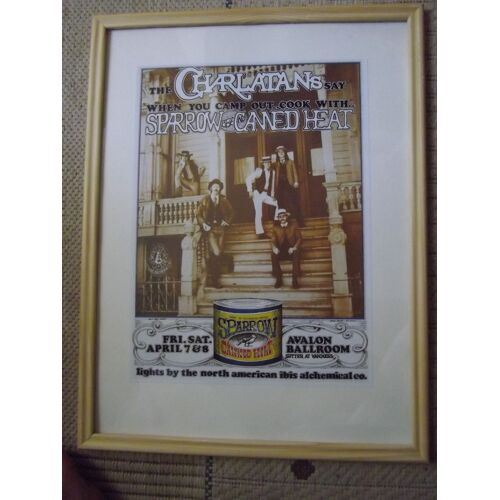 Affiche Sous-Verre  De Concert Du Avalon Ballroom 1966