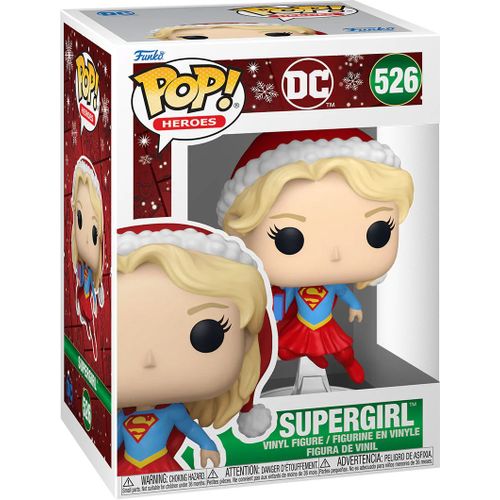 Figurine Funko Pop - Dc Super-Héros N°526 - Supergirl Noël (80031)