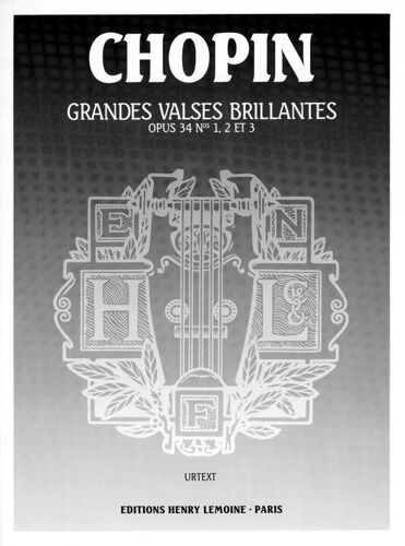 Grandes Valses Brillantes Op 34 N°1.2.3 Chopin Piano
