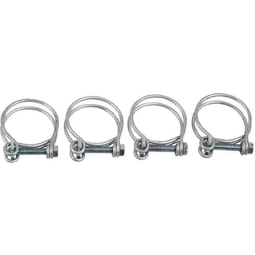 2 Colliers double-fil inox 35 - 40 mm
