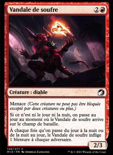 Vandale De Soufre - Mtg - Innistrad : Chasse De Minuit - C - 130/277