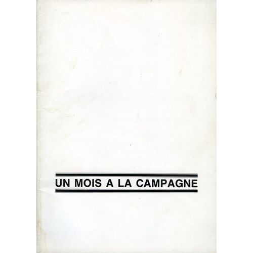 Un Mois À La Campagne, Dossier Presse-Pat O'connor, Colin Firth, Kenneth Branagh, Natasha Richardson
