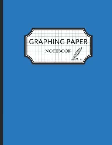 Comflower Blue Graphing Notebook: 150 Pages Graph Paper Notebook, Lab Notebook, Computation Notebook Gifts For Math & Science Students