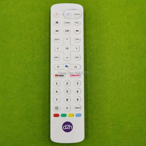 télécommande d'origine pour D2H LCD TV, décodeur avec Google Assistant YOUTUBE