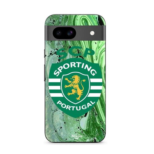 Coque Google Pixel 8a Scp Sporting Portugal Fond Vert