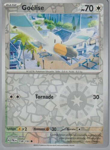 Carte Pokémon - Goélise - 158/193 - Reverse - Ev2 Evolutions À Paldea