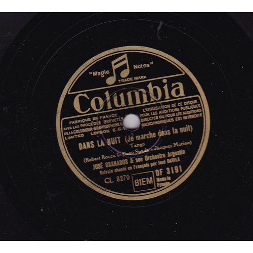 El Baquiano (Augustin Bardi)  Dans La Nuit Recca Spasa Marino Format 78/25