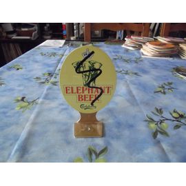 Plaque Elephant Beer Métallique Pour Pompe A Bière