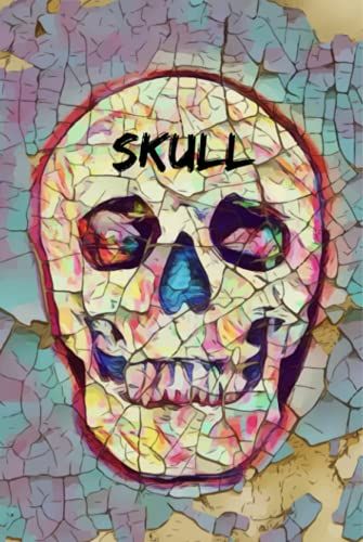 Skull: Haunted Halloween-Themed Blank-Lined Notebooks Are Ideal Gifts For Friends And Acquaintances