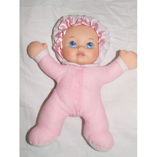 Poupée Playskool Rose Chiffon Doudou Peluche Pouet De 27 Cm