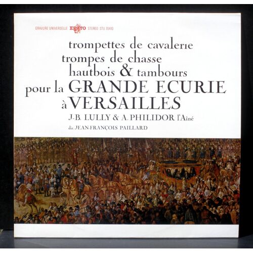 Lully Philidor L'aîné Dampierre Breard & Paillard Erato Stu 70410