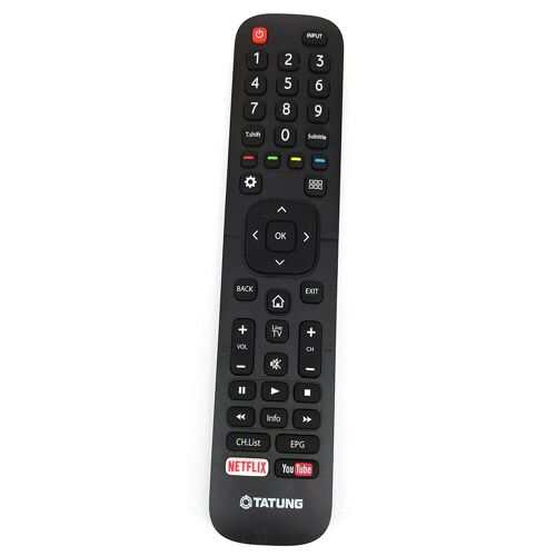 Télécommande émetteur EN2B27 compatible Hisense HDTV Live TV YOUTUBE et NETFLIX, Nipseyteko