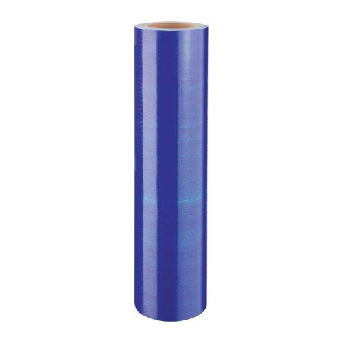 Film protecteur en LDPE SW36 bleu-transparent longueur 100 m largeur 50 cm rouleau IKS