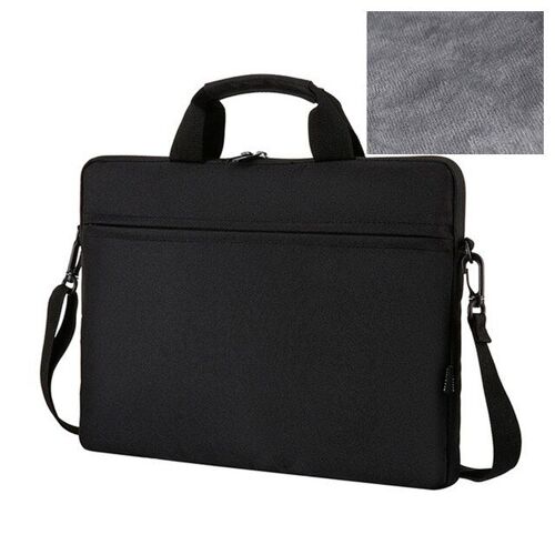 Nouveau sac étanche pour ordinateur portable 14.1 , sacoche à bandoulière pour ordinateur Macbook Air, porte-documents - For 13 \ - Noir-a
