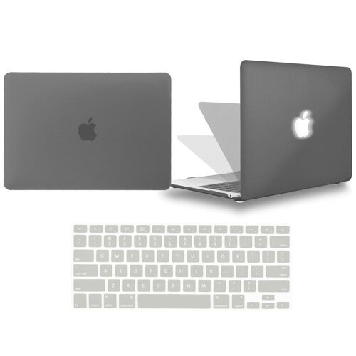 Coque d'ordinateur portable blanc avec couvercle de clavier, pour Apple Macbook Air - For PRO 15 (A1707 A1990) - Gris
