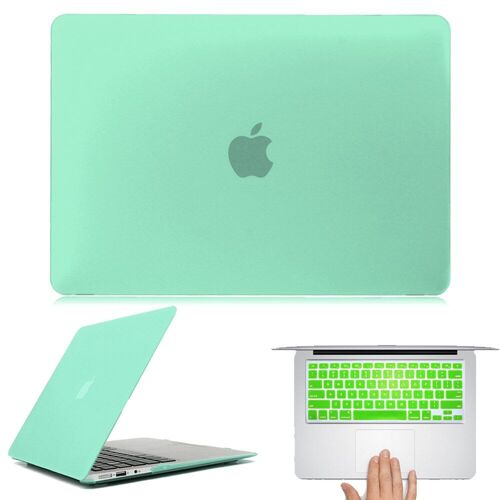 Coque rigide + housse de clavier pour Apple Macbook - For MacBook White A1342 - Vert