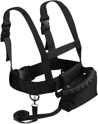 Harnais De Ski Et Snowboard Pour Enfants - Noir, Harnais De Ski Avec Corde Détachable Et Sac, Accessoire De Ski Pour Débutants Avec Contrôle De La Vitesse, Convient Aux Enfants, Garçons Et Filles