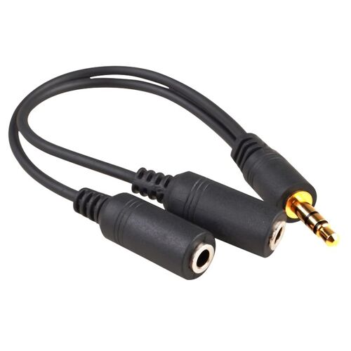 ADAPTATEUR DOUBLE JACK 3.5 MM MALE STEREO FEMELLE MONO