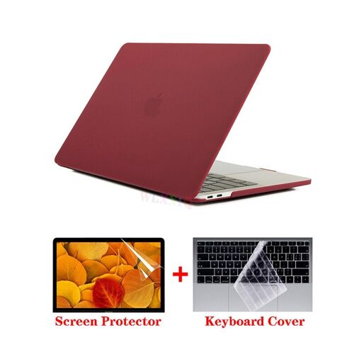 Coque pour ordinateur portable Apple MacBook - For Vieille air A1466 A1369 - Vin de vin mat