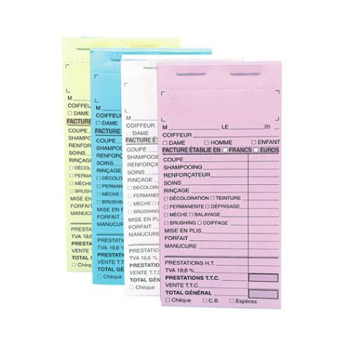 Carnet Caisse S/N° Jaune X10 