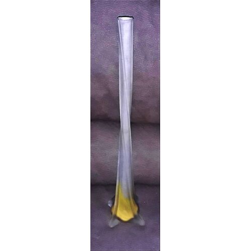 Soliflore En Verre Opaque Dépoli Bicolore H. 50 Cm