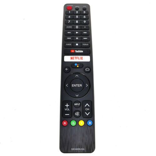 Télécommande émetteur de télévision LCD compatible Sharp Netflix,, avec recherche Google, commande vocale Nipseyteko
