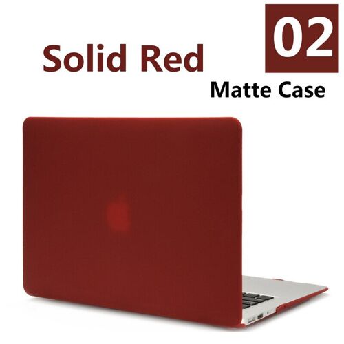 Nouvelle coque pour ordinateur portable Apple Macbook - For Modèle A1286 - Mat Solid Red