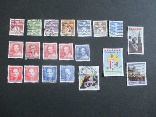 Lot 21 Timbres Oblitérés Danemark