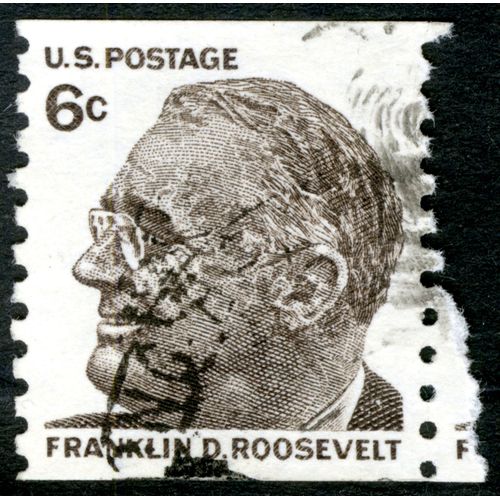 Timbre Oblitéré U.S. Postage, Franklin D. Roosevelt, 6c