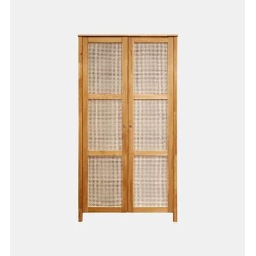 Camif - Armoire Chêne Massif 2 Portes Capucine - Marron
