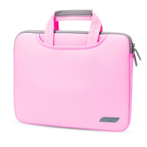 Étui à main pour Macbook Air Pro 13 M1, pochette pour ordinateur portable , sacoche pour Huawei Acer Asus Business - For 14 pouces - Rose sans stand