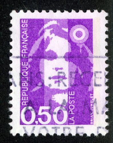 Marianne De Briat 0f50 Violet-Rouge,République Française,La Poste,1990