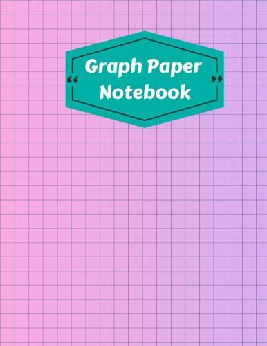 Graph Paper Notebook: Large Simple Graph Paper Journal - 150 Quad Ruled 5x5 Pages 8.5 X 11 Inches(Pink- Purple Color Gradient)