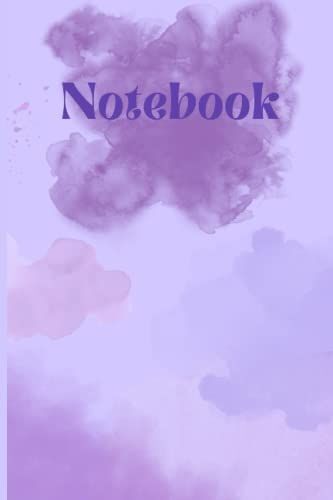 Purple Watercolor Notebook College Ruled Notebooks 100 Page Notebook 6x9: Watercolor Notebook College Ruled Notebooks (Watercolor Notebooks)