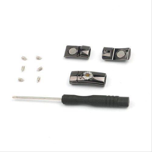 Lacets Magnétiques Rapides En 1 Seconde, Plats, Sans Attache Croisée, Petites Pâquerettes, Serrure À Boucle, Pour Baskets Adultes, Accessoires Pour Paresseux