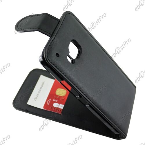 ebestStar ® Housse Simili Cuir à Clapet Coque Etui pour HTC One M9, One Hima, Couleur Noir + Film protection d'écran