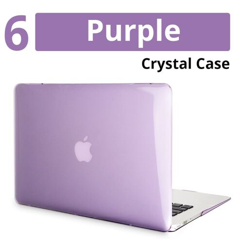 Housse pour ordinateur portable pour Apple Macbook Touch Bar ID, étui pour Mac book Air Pro Retina et Air Pro, 2020 - For 2020PRO13 A2251A2289 - Cristal violet