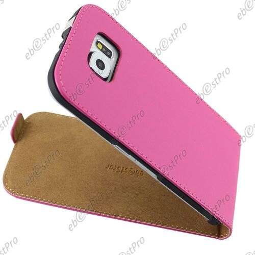 ebestStar ® Etui en PU cuir Clapet ULTRA FINE Housse Coque pour Samsung Galaxy S6 SM-G920F, G920, Couleur Rose + Film protection d'écran