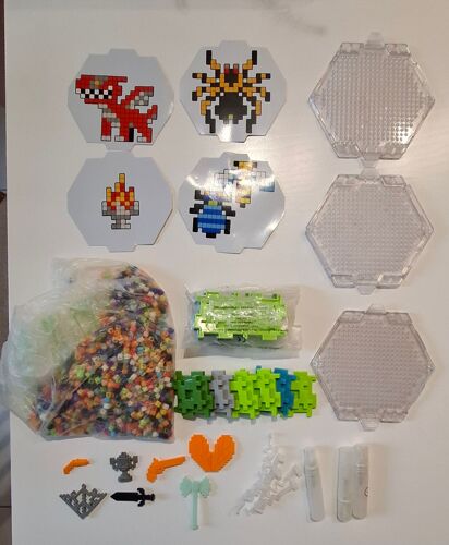 Lot Qixels - Perles À Pulvériser - Plaques, Perles, Modèles, Supports...