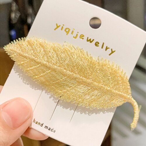 Épingles À Cheveux En Forme De Feuilles Pour Femmes, Épingles À Cheveux En Tissu, Accessoires Pour Filles 