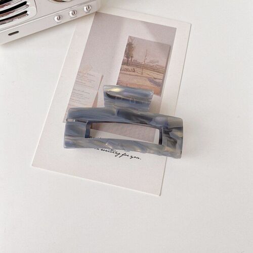 Épingle À Cheveux En Acétate, Couleur Unie, Clip De Bain, Queue De Cheval, À La Mode, Grande Barrette Géométrique, Épingles À Cheveux Élégantes En Acrylique 