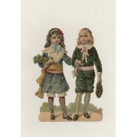 Chromo Scénette Enfant Grand Format