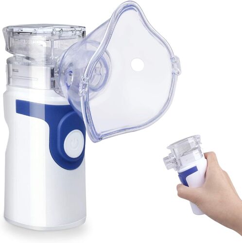 Mini Humidificateur À Vapeur Portable Pour Adultes Et Enfants Gris (Bleu Foncé) 