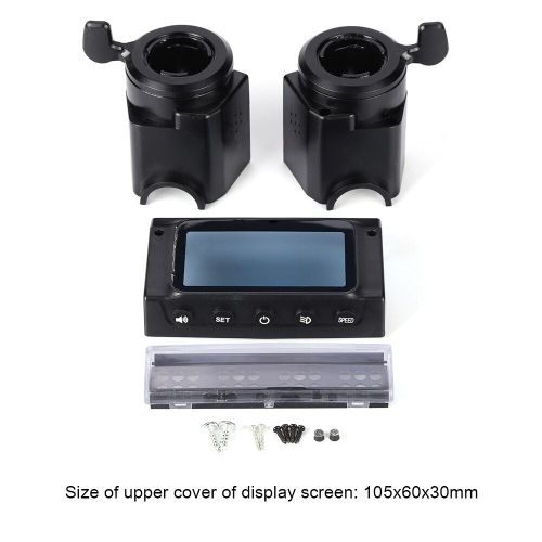 Couverture D'écran D'abs De Scooter Électrique Résistant À L'usure + Poignée Gauche/Droite De Pouce + Boîtier De Lampe Pour La Planche À Roulettes De Kit De Kugoo S1 S2 S3